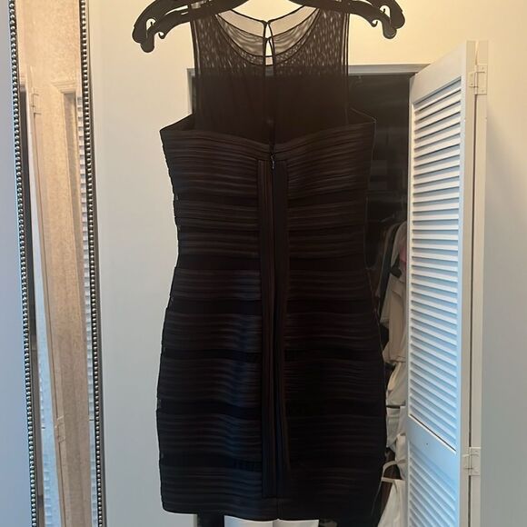 Cache black mesh bandage dress vintage Y2K sleeveless mini cocktail dress XS - Picture 5 of 5
